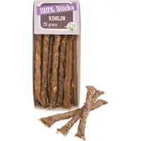 100% konijnensticks -10 x 70 gram-hondensnacks-Animal King