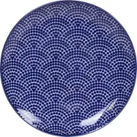Tokyo Design Studio Gebaksbord - stip - Nippon Blue -