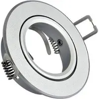 ABC-led Inbouw spot GU10 - aluminium - rond armatuur - mat - zilver/zilver 85mm