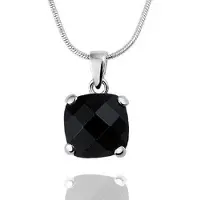 Montebello Black Dust - zilveren collier - zirkonia - Montebello