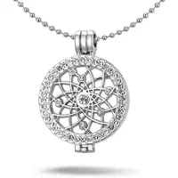 Montebello Ketting Alesis Z - Dames - Staal – Messing - Zirkonia - ?35 mm – Coin - 3-delig - 80 cm