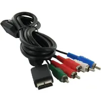 Dolphix Component AV kabel voor Sony PlayStation 2 en 3 / zwart - 1,8 meter