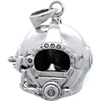 MOOYE ® - Collectie Zilveren Duikhelm kettinghanger