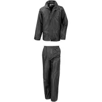 Result - Regenpak - Unisex - Maat XL - Zwart