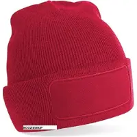 Beechfield Muts-Beanie-Rood-unisex