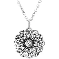Montebello Ketting Amyra White – Dames – 925 Zilver – Zirkonia - ?14 mm – 45 cm