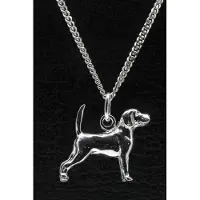 MOOYE ® - Collectie Zilveren Beagle ketting hanger - groot