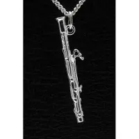 MOOYE ® - Collectie Zilveren Fagot ketting hanger