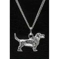 MOOYE ® - Collectie Zilveren Basset griffon vendeen petit ketting hanger - groot