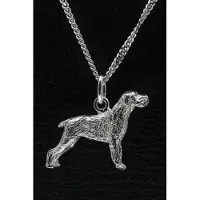MOOYE ® - Collectie Zilveren Cesky fousek ketting hanger - groot