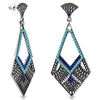 Montebello Oorbellen Vintage FEF317 - Bijoux - Boheems - 72x33mm