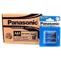 Panasonic AAA batterijen set van 12 x 4 = 48 stuk