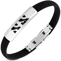 Montebello Armbanden Fred C - 316L Steel - Rubber - 10mm - 21cm