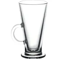 Pasabahce koffie- en theeglazen Colombian met handvat 360 ml, set van 2