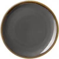 Olympia Kiln ronde coupeborden |grijs |28cm Ø | set van 6 stuks