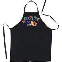 Kariban Schort - World's Best Dad - exclusieve keuken- of barbecueschort - 100 % katoen -zwart