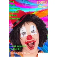 Partyxplosion Clownspruik zwart
