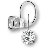 Montebello Oorbellen Mona Rond - 925 Zilver Gerhodineerd - ∅10mm - 25mm