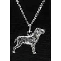 MOOYE ® - Collectie Zilveren Bracco italiano ketting hanger - groot