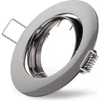 LEDmaxx Inbouwspot GU10 chroom zwart kantelbaar | zaagmaat 75mm