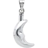 MOOYE ® - Collectie Zilveren Ashanger Maan kettinghanger