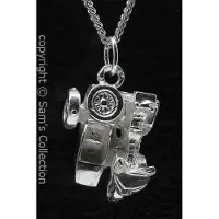 MOOYE ® - Collectie Zilveren Honda Goldwing motor zijspan ketting hanger