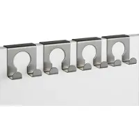 Huismerk Premium Deurhaken Set Van 4 RVS - 77x37x216mm