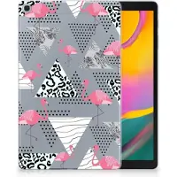 B2Ctelecom Samsung Galaxy Tab A 10.1 (2019) Back Case Flamingo Triangle