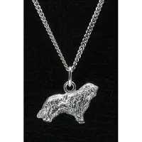 MOOYE ® - Collectie Zilveren Bergamaso ketting hanger - groot