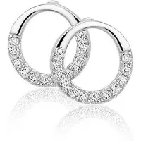 Montebello Oorbellen Lavea - 925 Zilver Gerhodineerd - ∅9 mm