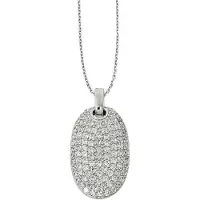 Orphelia ZH-4449 - Hanger + ketting Ovaal - Zilver 925 - Zirkonia - 45 cm