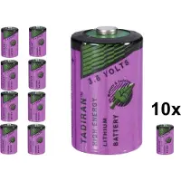 Tadiran 10 Stuks - SL-750 / 1/2 AA Lithium batterij 3.6V