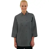 Chef Works unisex koksbuis grijs L, Borstomvang: 112-117cm