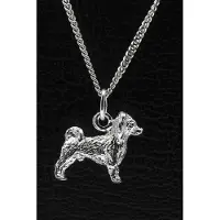 MOOYE ® - Collectie Zilveren Phalene nachtvlinder ketting hanger - groot