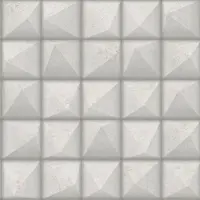 Dutch Wallcoverings Reflets 3D vierkant grijs beton (vliesbehang, grijs)
