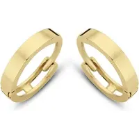 New Bling 9NBG-0047 - Gouden oorringen - 14 Karaat - Glad - 10mm - Geel Goud