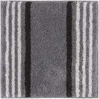 Casilin Toiletmat Vierkant - 60 x 60cm Havana - Antislip WC Mat - Waterabsorberend en Sneldrogend - Zachte microvezel - Wasbare Badmat - Grijs Antraciet