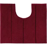 Casilin WC-mat Antislip Ray - 50x60cm - Met Uitsparing - Waterabsorberende Badmat - Wasbaar en Sneldrogend - Acryl - Rood
