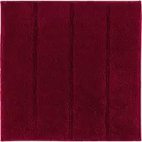 Casilin WC-mat Antislip Ray - 60x60cm - Toiletmat - Vierkante Badmat - Waterabsorberend - Wasbaar en Sneldrogend - Acryl - Rood
