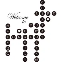 Walplus Home Decoratie Sticker - Persoonlijke Woord Puzzels