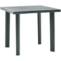 vidaXL Tuintafel 80x75x72 cm kunststof groen