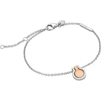 Esprit ESBR00301217 Armband Fuse zilver rosekleurig 17 cm