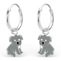 Montebello Princess Oorbellen Koala L - Meisjes - Zilver - Epoxy - Dier - 9 x 9 mm