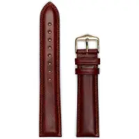 Hirsch Hirsh Horlogeband - Ascot Goudbruin - Leer - 20mm