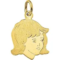Trendjuwelier huiscollectie 4005823 Gouden bedel kinderkopje meisje