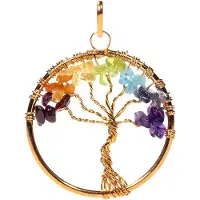 Yogi & Yogini Koperkleurige Hanger Chakraboom
