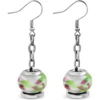 Montebello Oorbellen Gerdi ECJ024 - 316L Staal - Glas - ∅13mm - 32mm