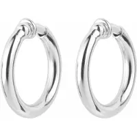 Traveller Clip Oorbellen - Oorclips Dames - Oorringen - Zilverkleurig - Ringen 25 mm - 155049