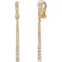 Traveller Clip Oorbellen - Oorclips Dames - Hangers - Goudkleurig - Kristal - Preciosa Crystals - Oorhangers 55 mm - Verguld- 157355