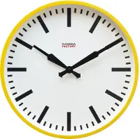 Cloudnola Factory Ochre Yellow Station Wall clock 45 cm -Klok